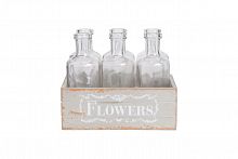 набор стеклянных бутылок flowers в Вологде