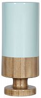 ваза настольная rustic chic tube blue wood в Вологде