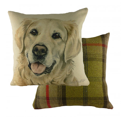 подушка с принтом waggydogs golden retriever в Вологде