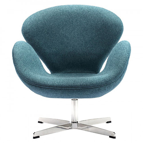 кресло swan chair сине-зеленое в Вологде