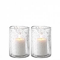 набор подсвечников стеклянный в крапинку moro s от eichholtz, 13 см, 2 штуки в Вологде