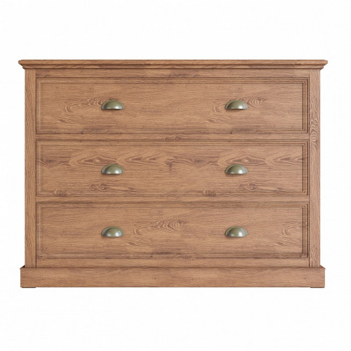 комод palermo natural с тремя ящиками коричневый в Вологде