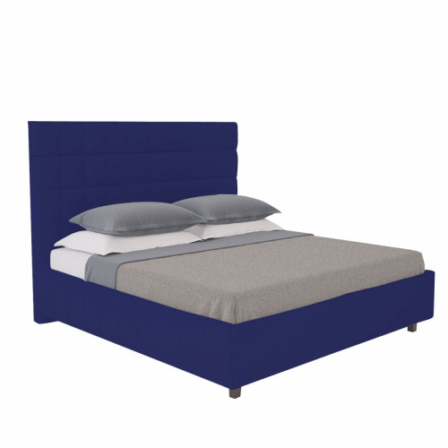 кровать двуспальная 180х200 синяя shining modern в Вологде