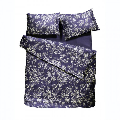 комплект постельного белья decoflux сатин евро peony indigo в Вологде