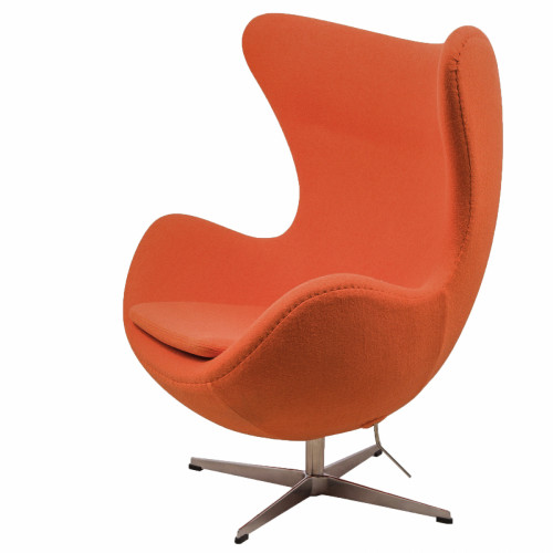 кресло egg chair кашемир оранжевое в Вологде