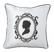 подушка с принтом ladies' profile white в Вологде