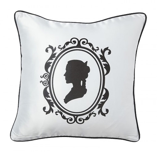 подушка с принтом ladies' profile white в Вологде