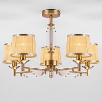 потолочная люстра eurosvet amalfi 60081/5 золотая бронза в Вологде