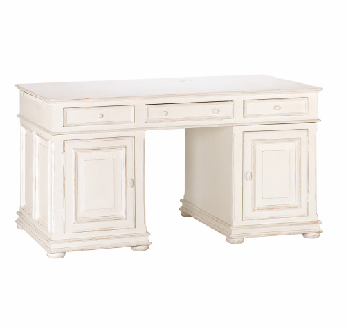 стол компьютерный нордик с состариванием, белый в Вологде