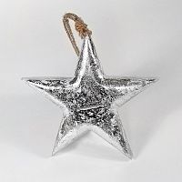 игрушка на елку звезда серебряная snow star, 15х15х2,5 см в Вологде