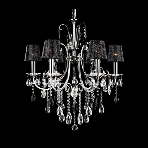 люстра md92721-6a от illuminati прозрачная/черная/ хром в Вологде