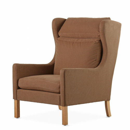кресло wingback коричневый в Вологде