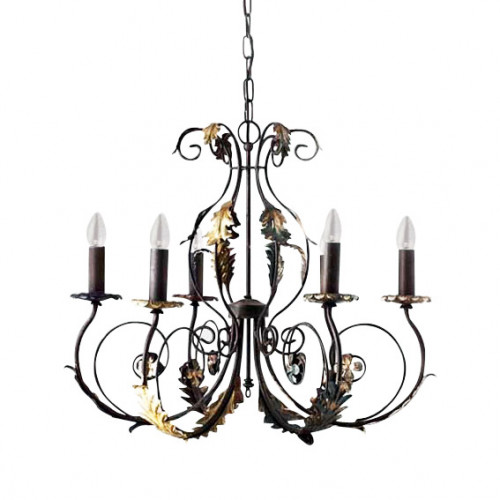 люстра 4962/6_v0580 от mm lampadari коричневая в Вологде