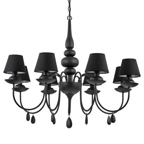 подвесная люстра ideal lux blanche sp8 nero в Вологде