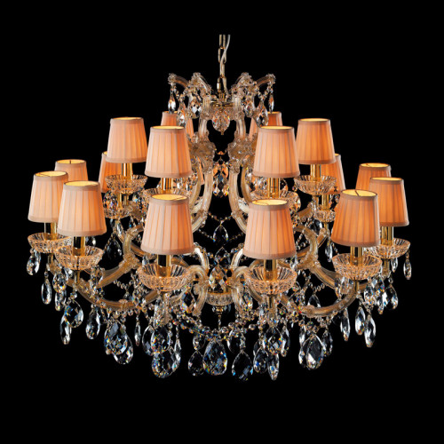 люстра md09054-18a от illuminati прозрачная/золото/желтая в Вологде