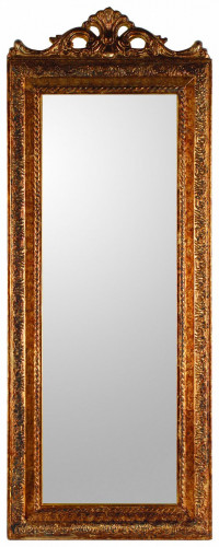 зеркало золотое настенное с резным верхом bronza fero в Вологде