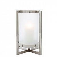 подсвечник серебряный с матовым стеклом beluga s от eichholtz, 36 см в Вологде