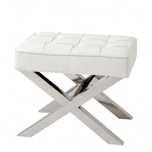 табуретка beekman place от eichholtz белый, хром в Вологде