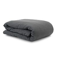 пододеяльник изо льна темно-серого цвета essential 200х200 в Вологде