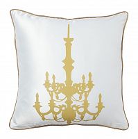 подушка с золотым канделябром chandelier white в Вологде