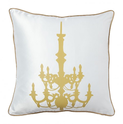 подушка с золотым канделябром chandelier white в Вологде