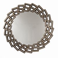 зеркало большое круглое в витой раме silver leaf в Вологде