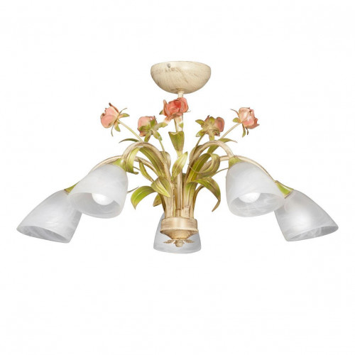 потолочная люстра vitaluce v1536/5pl белая в Вологде