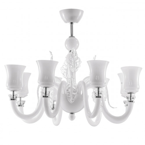 люстра дизайнерская sticks хром белая в Вологде