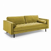 диван bogart sofa 3 трехместный темно-желтый от la forma (ex julia grup) в Вологде