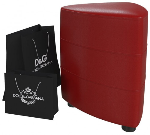 банкетка 6-5117 норд, красная искусственная кожа в Вологде