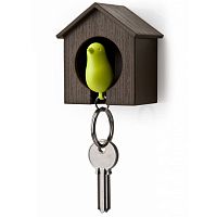 держатель+брелок для ключей sparrow коричневый-зеленый в Вологде