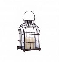 подсвечник-фонарь металлический клетка bird in cage ii, 22 см в Вологде