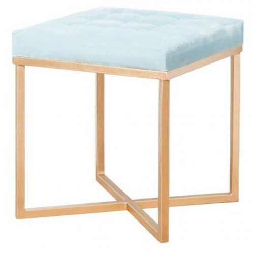 пуф голубой на золотом основании в Вологде