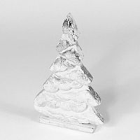 украшение новогоднее на подставке ель серебряная snow tree, 22х11х5 см в Вологде
