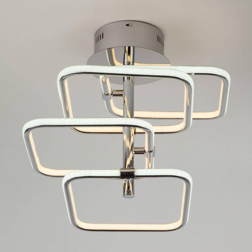 потолочная светодиодная люстра eurosvet spencer 90067/4 хром в Вологде