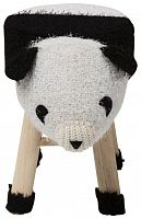 kare design пуф panda, коллекция "панда" 40*35*27, полиэстер, полиуретан, сосна, белый в Вологде