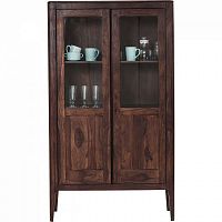 шкаф-витрина brooklyn walnut коричневый 100x40 в Вологде