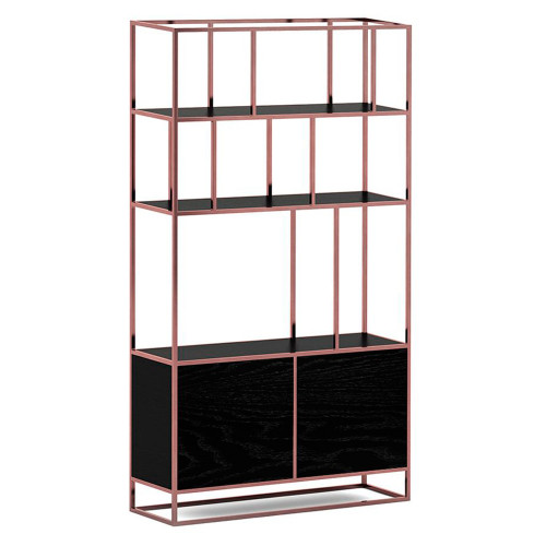 стеллаж makella new copper черный дуб в Вологде