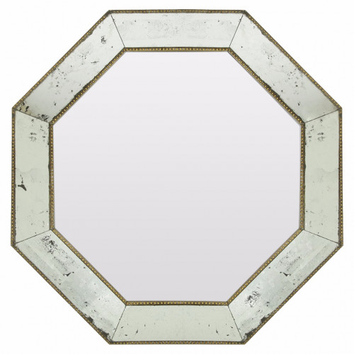 зеркало серебряное восьмиугольное в состаренной раме king в Вологде