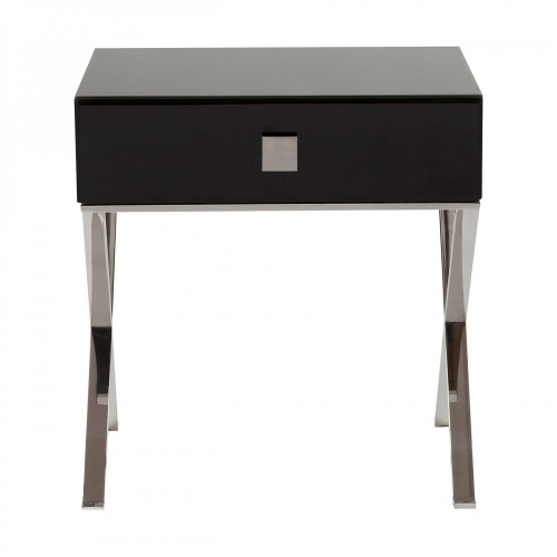 придиванный столик с ящиком versales чёрный в Вологде