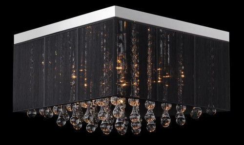 потолочная люстра eurosvet 3267/8 хром/черный в Вологде