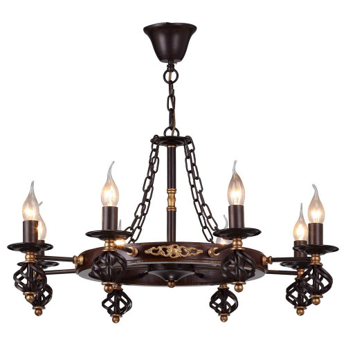 подвесная люстра arte lamp cartwheel a4550lm-8ck в Вологде