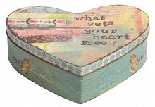 металлическая декоративная коробка (шкатулка) в виде сердца heart в Вологде