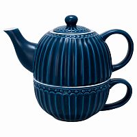 чайник с чашкой alice dark blue в Вологде