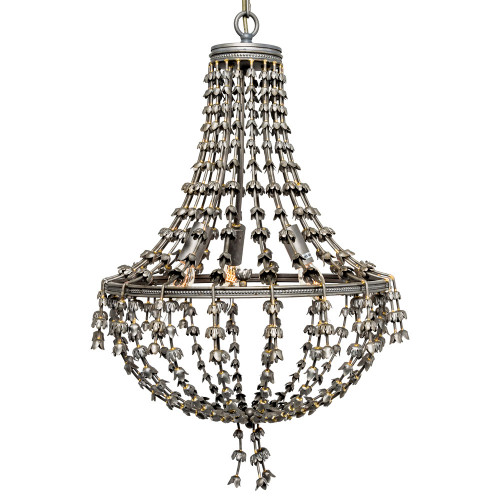 люстра «адела» темное серебро с золотистыми деталями в Вологде