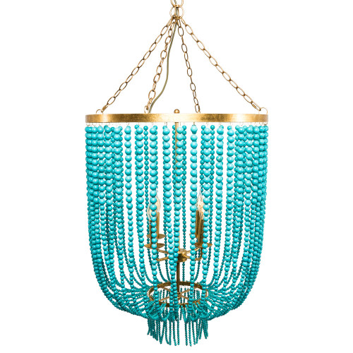 люстра «туркуаз» 3000 бусин на нитях в Вологде