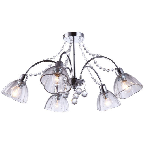 потолочная люстра arte lamp silenzio a9559pl-5cc хром в Вологде