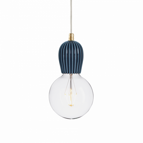 подвесной светильник keramik rib indigo brass в Вологде
