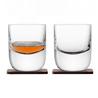набор из 2 стаканов renfrew whisky с деревянными подставками 270 мл в Вологде