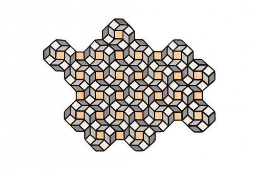 ковер parquet rhomb yellow 314x195 от gan в Вологде